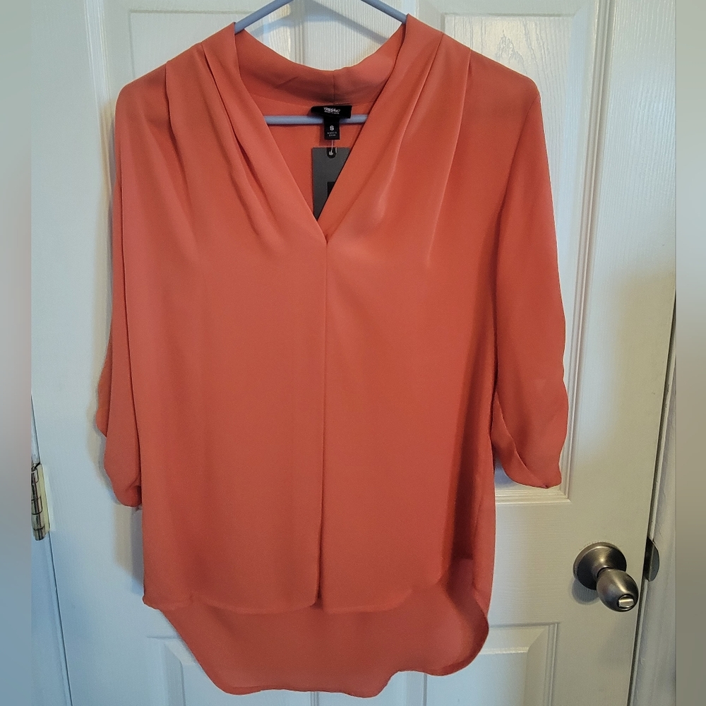 Slouchy v-neck blouse